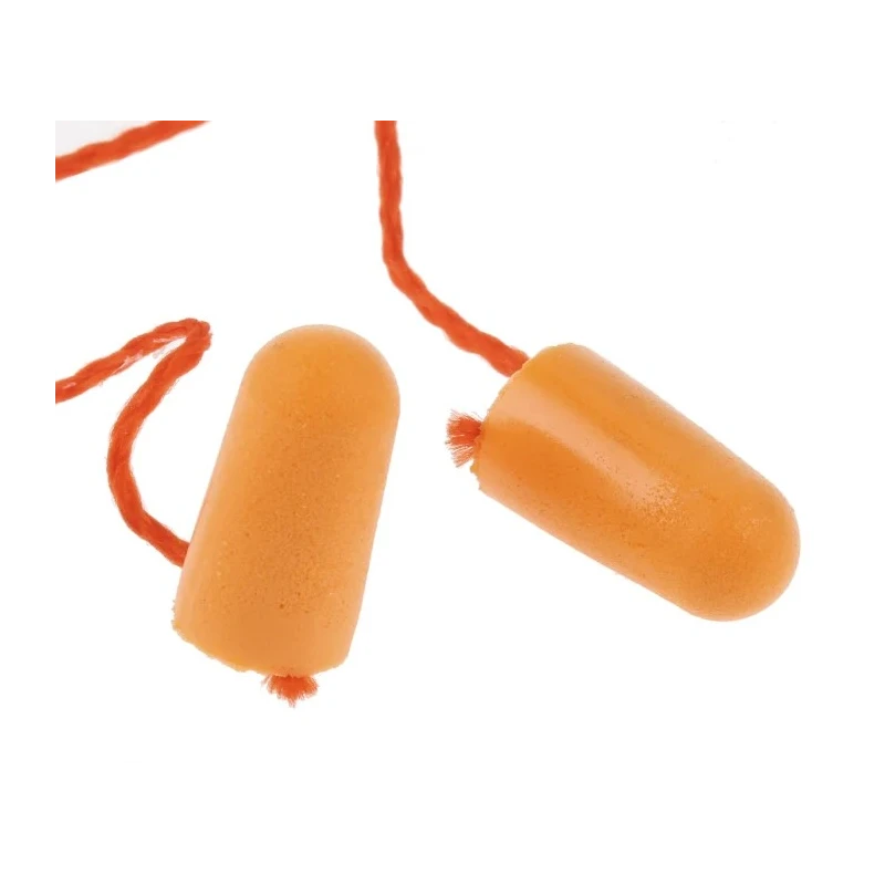 3M 1100 Series Orange Disposable Ear Plugs, Polyurethane Foam, SNR 35dB, 100 Pairs 1110