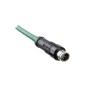 Amphenol Industrial 8 Way M12 Sensor Actuator Cable, Male Connector, 2m, IP68, MSXS-08BMMM-PL8X02