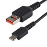 StarTech.com USB 2.0 Type A Male to Type C Male Cable, 1 m, Black, Thermoplastic Elastomer Jacket USBSCHAC1M
