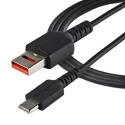 StarTech.com USB 2.0 Type A Male to Type C Male Cable, 1 m, Black, Thermoplastic Elastomer Jacket USBSCHAC1M