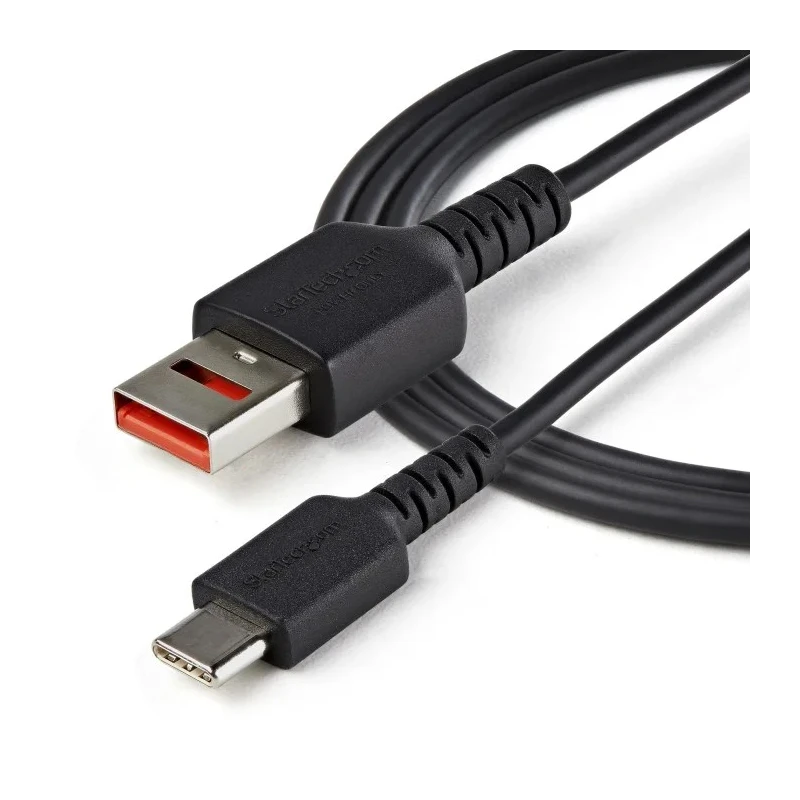 StarTech.com USB 2.0 Type A Male to Type C Male Cable, 1 m, Black, Thermoplastic Elastomer Jacket USBSCHAC1M