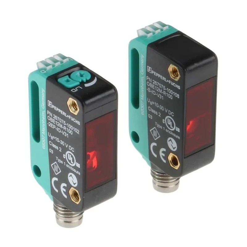 Pepperl + Fuchs Through Beam Photoelectric Sensor Block Sensor 0–12 m NPN/PNP IO-Link IP67 IP69 IP69K OBE12M-R100-S2EP-IO-V31