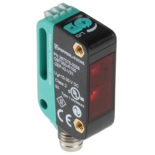 Pepperl + Fuchs Background Suppression Photoelectric Sensor, Block, NPN/PNP Output, IO-Link, 5–350 mm OBT350-R100-2EP-IO-V31