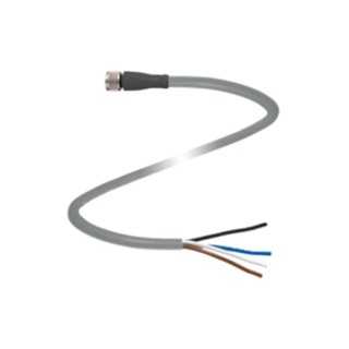 Pepperl + Fuchs Sensor Actuator Cable 4-Way Female Straight to Unterminated, Polyurethane Jacket, 5 m, IP67 V31-GM-5M-PUR