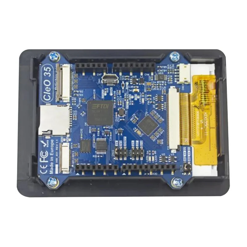Bridgetek CleO35 3.5 Inch Arduino Compatible Display, Resistive Touch Screen, 320x480 Pixels, 