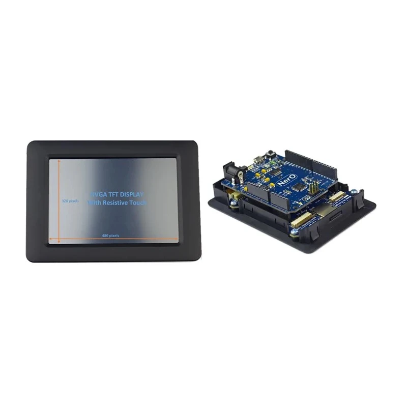 Bridgetek CleO35 3.5 Inch Arduino Compatible Display, Resistive Touch Screen, 320x480 Pixels, 