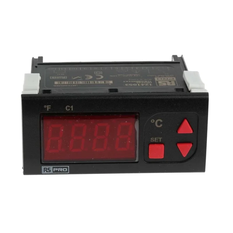 RS PRO On-Off Temperature Controller ET2411 Panel Mount, 1 Input, 1 Output Relay, 24V AC/DC