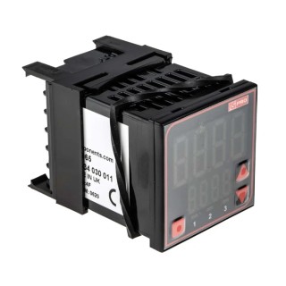 RS PRO Panel Mount PID Temperature Controller MV16, Dual 4-Digit LED, 2 Relay Outputs, 240V AC