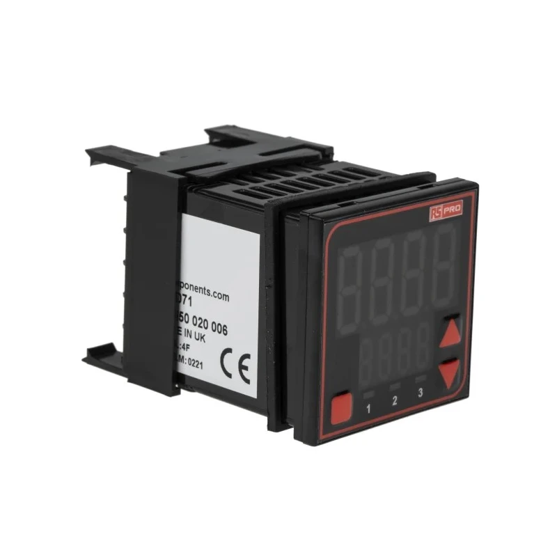 RS PRO Panel Mount PID Temperature Controller, 3 Output Relay, SSR, 24V AC, Dual 4-Digit LED Display MV16