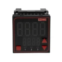 RS PRO Panel Mount PID Temperature Controller, 3 Output Relay, SSR, 24V AC, Dual 4-Digit LED Display MV16