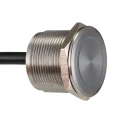 Bulgin Illuminated Momentary Piezo Switch 1A, IP68, IP69K, 48V AC/DC, 22mm Cutout, 