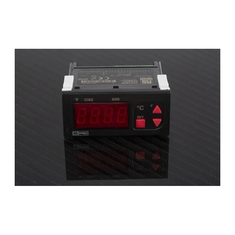 RS PRO Panel Mount On-Off Temperature Controller, 1 Input, 2 Output Solid State Relay, 253V AC, PID Controller ET2011