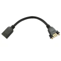 RS PRO 900 mm 4K HDMI Cable, Female HDMI to Female HDMI, HDMI 1.4, Black 236-9092