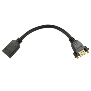 RS PRO 900 mm 4K HDMI Cable, Female HDMI to Female HDMI, HDMI 1.4, Black 236-9092