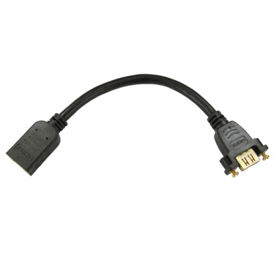 RS PRO 900 mm 4K HDMI Cable, Female HDMI to Female HDMI, HDMI 1.4, Black 236-9092