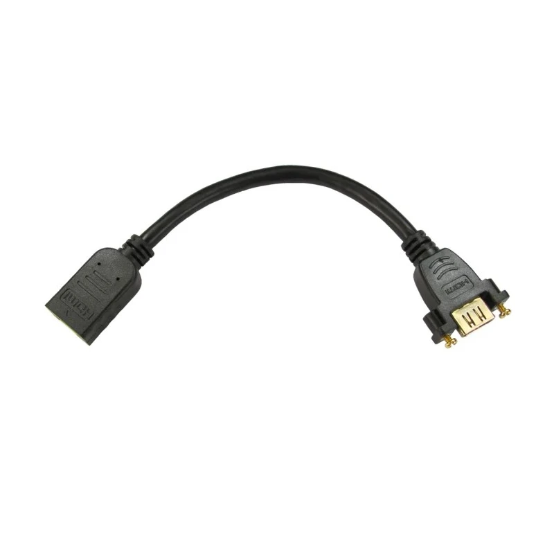 RS PRO 900 mm 4K HDMI Cable, Female HDMI to Female HDMI, HDMI 1.4, Black 236-9092