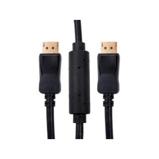 RS PRO Male DisplayPort to Male DisplayPort Cable, 25m, Polyvinyl Chloride Jacket, Black, 3.3V 236-9099