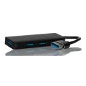 RS PRO 4 Port USB 3.0 USB Hub, USB Powered, Aluminium, Black 236-9129