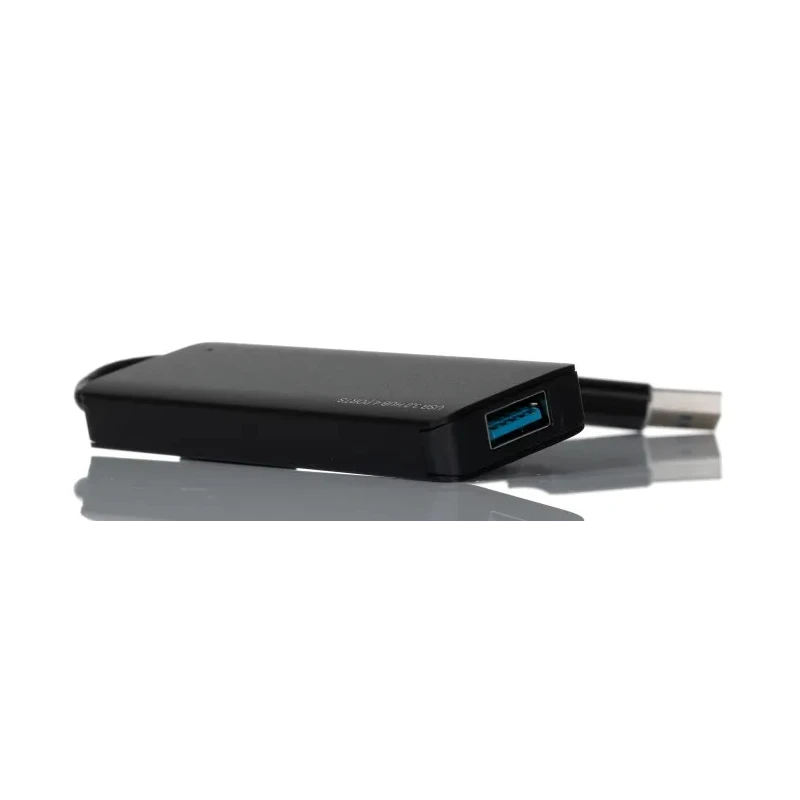 RS PRO 4 Port USB 3.0 USB Hub, USB Powered, Aluminium, Black 236-9129