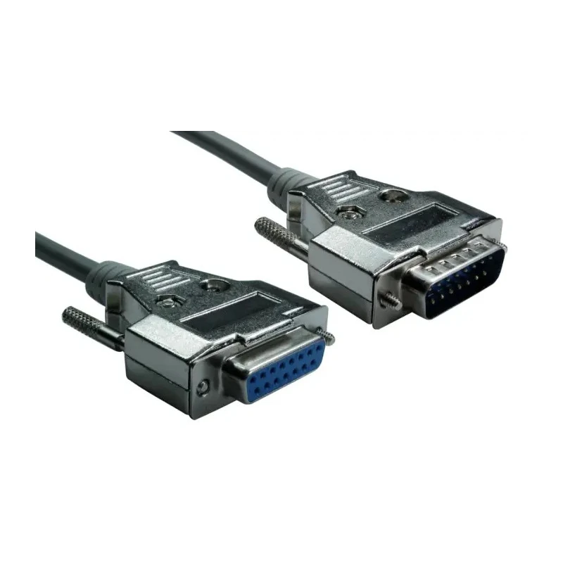 RS PRO Serial Cable, Male D-Sub 15-Pin to Female D-Sub 15-Pin, 6m PVC Grey 236-9146