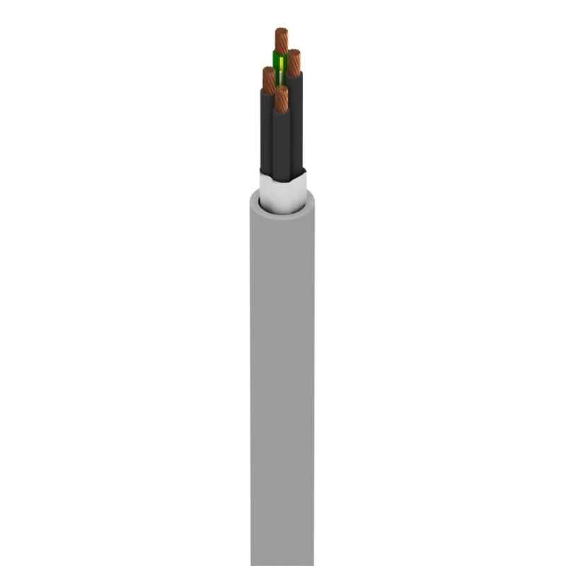 Alpha Wire Xtra-Guard FLEX Performance Multi-Core Industrial Cable, 4 Cores, Unscreened, 30.5m, Grey Polyvinyl 901004 SL005
