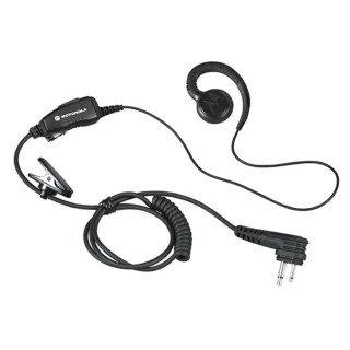 Motorola Swivel Earpiece with Inline Push-to-Talk, Adjustable C-Style Hook HKLN4604