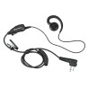 Motorola Swivel Earpiece with Inline Push-to-Talk, Adjustable C-Style Hook HKLN4604