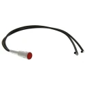 Arcolectric (Bulgin) Ltd Red Panel Mount Indicator 2950 Series , 230V AC, Prominent Bezel, Lead Wire, 8mm L295000NAA