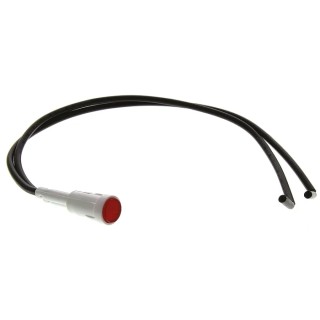 Arcolectric (Bulgin) Ltd Red Panel Mount Indicator 2950 Series , 230V AC, Prominent Bezel, Lead Wire, 8mm L295000NAA