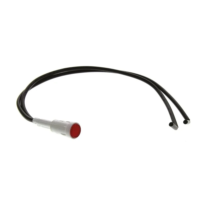 Arcolectric (Bulgin) Ltd Red Panel Mount Indicator 2950 Series , 230V AC, Prominent Bezel, Lead Wire, 8mm L295000NAA