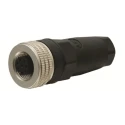 ABB Circular Connector 8 Contacts Cable Socket Female IP65 M12 24V 2TLA020055R1600 M12-C03