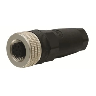 ABB Circular Connector 8 Contacts Cable Socket Female IP65 M12 24V 2TLA020055R1600 M12-C03