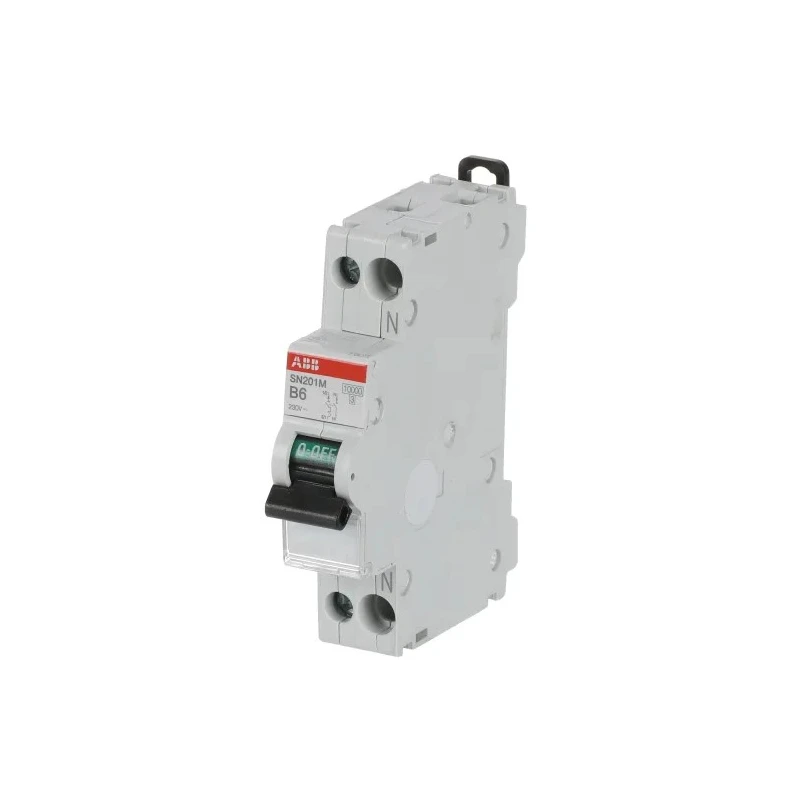 ABB Miniature Circuit Breaker SN201, 1-Pole, 6A, Type B, 400V AC, 10kA Breaking Capacity
