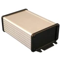 Hammond Flanged Aluminium Enclosure IP65, Silver Body, Black Lid, 151x86.8x46.9 mm 