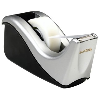 3M Tape Dispenser BP110 for 19 mm Width Tape, Weighted, Plastic Body, Metal Cutting Blade