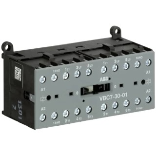 ABB Reversing Contactor VBC7-30-01, 240V AC Coil, 3-Pole, 20A, 5.5kW, IP20 Rated, Germany