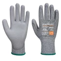 Portwest Grey Polyurethane Cut Resistant Gloves Size 10, Seamless Liner, A622G7RXL