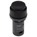 ABB CP4 Series Maintained Push Button Head, Black, 22.5mm Cutout, Round, Plastic 1SFA619103R1076 CP4-10B-11