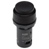 ABB CP4 Series Maintained Push Button Head, Black, 22.5mm Cutout, Round, Plastic 1SFA619103R1076 CP4-10B-11