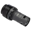 ABB CP4 Series Maintained Push Button Head, Black, 22.5mm Cutout, Round, Plastic 1SFA619103R1076 CP4-10B-11