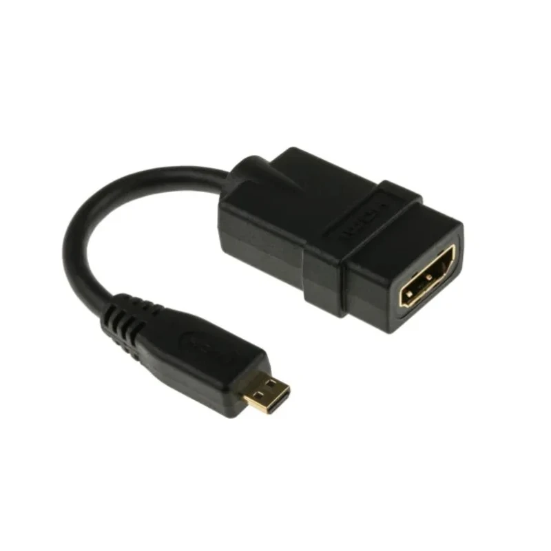 RS PRO Micro HDMI Male to HDMI Female Adapter, 150 mm Cable, Deep Colour Support 236-9121