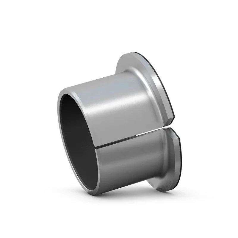 SKF Plain Bearing, Flanged, Polytetrafluoroethylene, 10 mm Bore, 12 mm OD, 17 mm Width, 25 kN Static Load PCMF 101217 E