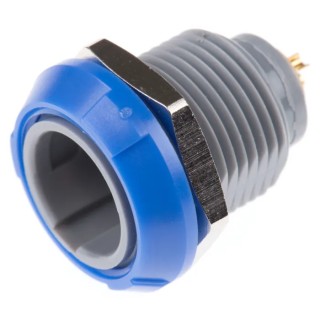 LEMO Redel P Series Circular Connector 2 Contacts Panel Mount Socket Female IP50 600V PKG.M0.2GL.LA