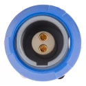 LEMO Redel P Series Circular Connector 2 Contacts Panel Mount Socket Female IP50 600V PKG.M0.2GL.LA