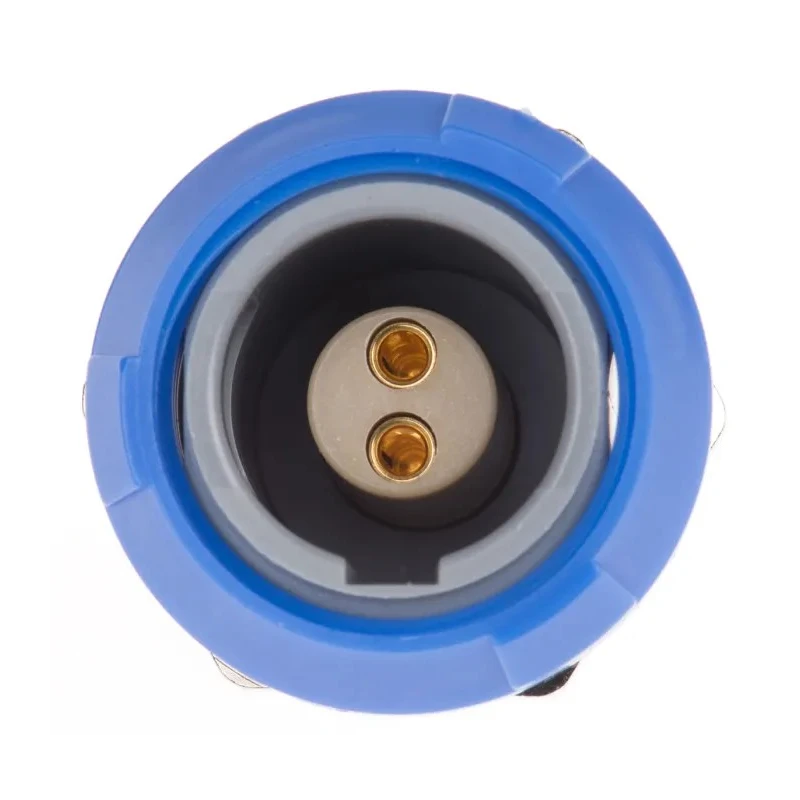 LEMO Redel P Series Circular Connector 2 Contacts Panel Mount Socket Female IP50 600V PKG.M0.2GL.LA