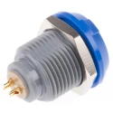 LEMO Redel P Series Circular Connector 2 Contacts Panel Mount Socket Female IP50 600V PKG.M0.2GL.LA