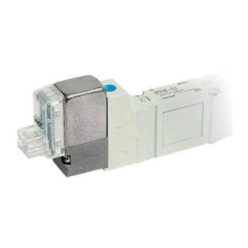 SMC Pneumatic Solenoid Valve, 24V, Base Mounted, 3/8 in Port, 5 Ports SY9000