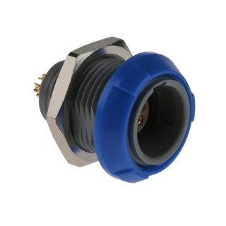 LEMO Redel P Series Circular Connector, 5 Contacts, Panel Mount, Socket, Female, IP50, Straight, 7A, 500V PKG.M0.5GL.LA