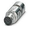 Phoenix Contact 9-Contact M17 Circular Connector Plug Male, Cable Mount, IP67/IP68, 14A, 630V, Gadolinium Zinc Alloy 1628938