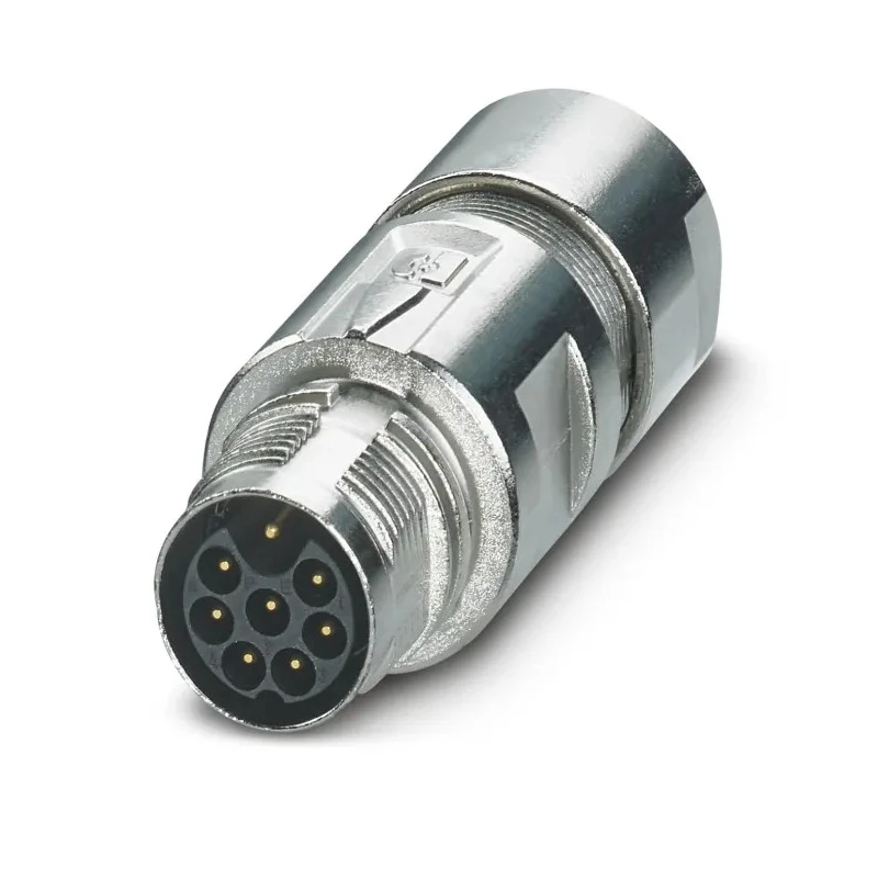 Phoenix Contact Circular Connector, 8 Contacts, M17, Plug, Male, IP67/IP68, Crimp, 14A, 630V, Gadolinium Zinc Alloy 1628944
